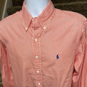 Like new *POLO Ralph Lauren* lightweight striped l/s men’s button up shirt - M